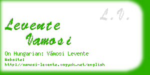 levente vamosi business card